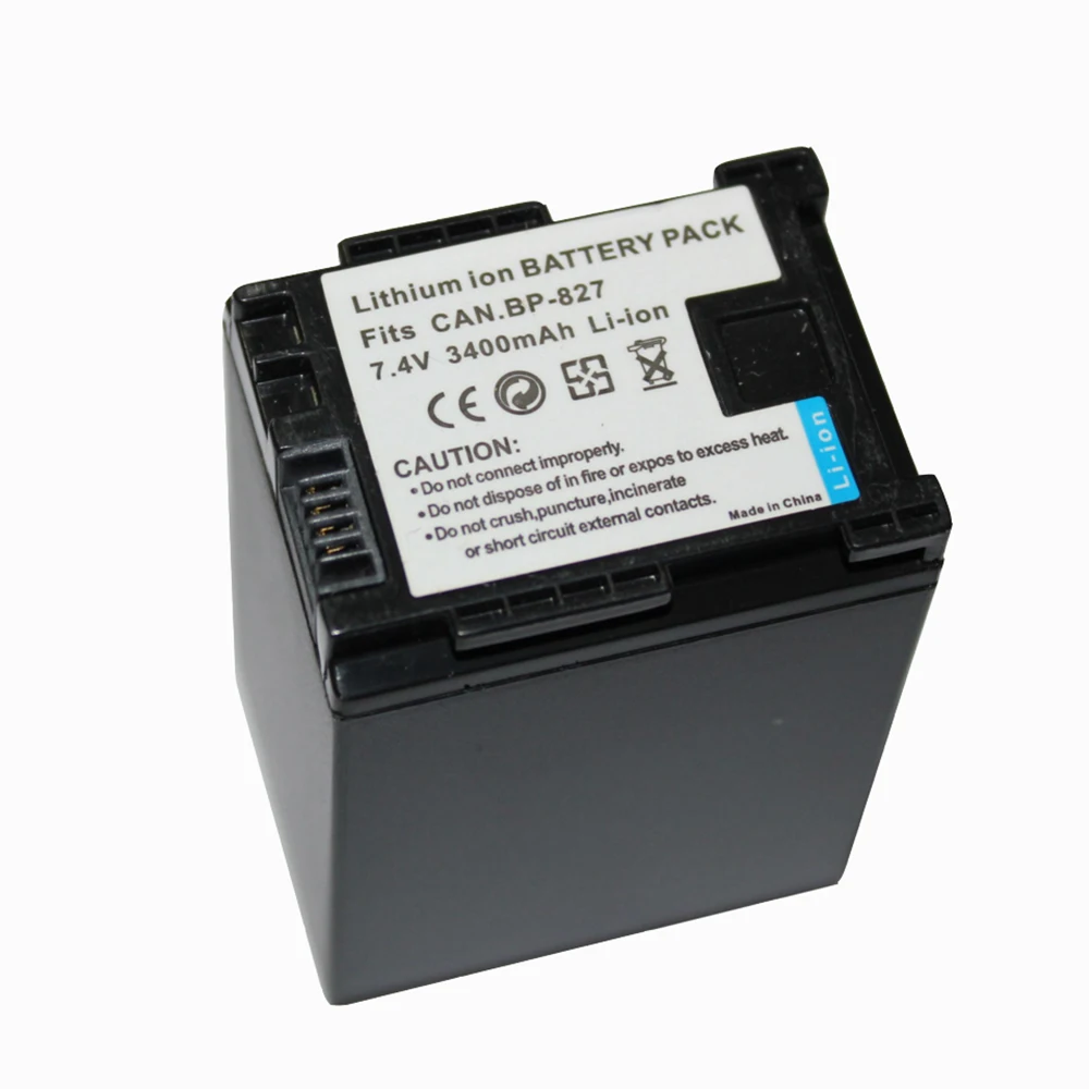 7,4 V 3400mAh BP-827 BP 827 BP 827 batería de repuesto para cámara CANON HF20 HF21 HF S11 HF S10 HF11 al por mayor - imagen 3