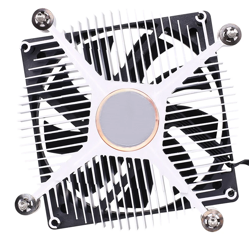 Cooler Master H115 H116 MINI CPU Cooler para máquina todo en uno MINI PC Box para Intel LGA 1155 1156 1150 1151 ventilador silencioso de 80mm - imagen 4