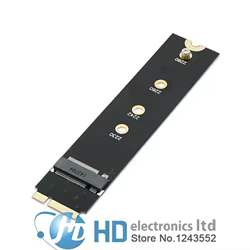 Tarjeta adaptadora a 7 + 17 pines 64G 128G 256G M.2 NGFF SSD para MacBook Air 512 A1465 A1466 MD223 MD224 MD231 MD232 8 + 18 Pines, 2012