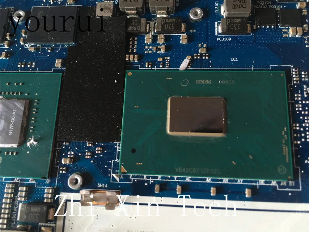 Yourui-placa base para portátil Lenovo Y520, Y520-15IKBN, con SR32S, R720-15IKBN, CPU, DY512, i5-7300HQ, GTX1050, prueba completa - imagen 3