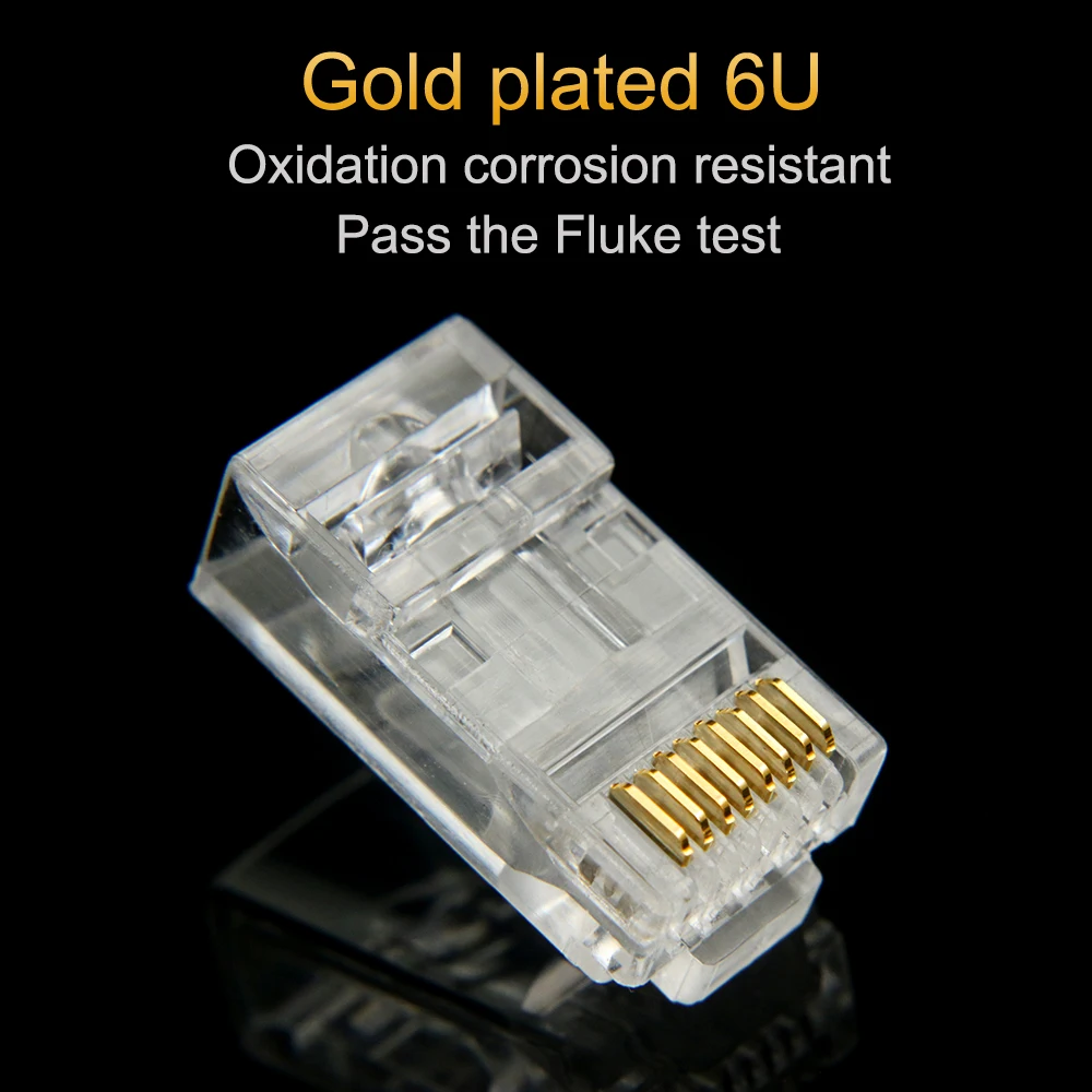 Xintylink-conector de cable ethernet rj45, cat6, cat5e, rg45, red utp RG RJ 45, cat 6, sin blindaje, modular keystone - imagen 3