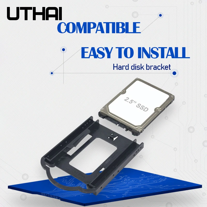 UTHAI G05 2,5 a 3,5 pulgadas soporte de disco duro SSD soporte de tornillo libre disco duro de estado sólido convertidor de PC adaptador - imagen 3