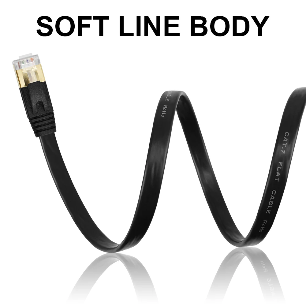 Cable Lan CAT7 Cat8 RJ45 cat 7 8 cable rj 45 Cable de red Ethernet Cable de conexión corto 30cm 10m 15m 20m para enrutador de ordenador portátil Cable de PC - imagen 3