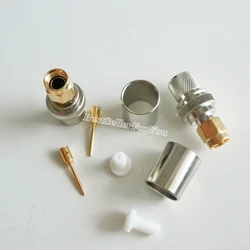 Conector SMA Macho Crimpado Coaxial para RG8 RG213 LMR400 RG214
