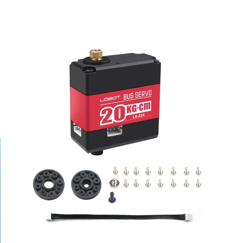 Servo de bus serie Servo digital de alto par de 20 kg. cm con tres puertos para robot biónico DIY LX-224 - imagen 2