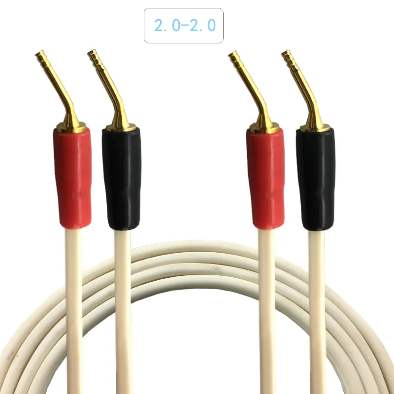Cable de altavoz Banana de alta calidad, amplificador Multimedia de cine en casa, Cable de Audio DVD chapado en oro OFC 2,0-2,0 2,0-2Y 2,0-2B 1m 2m - imagen 2