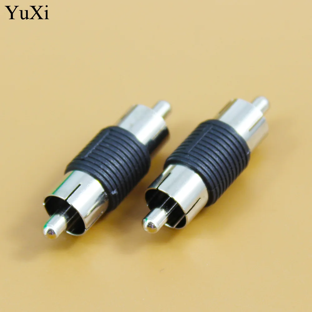 YuXi-adaptador macho a macho RCA, cabezal de extensión de Audio para conector AV, conector Lotus de doble paso - imagen 3