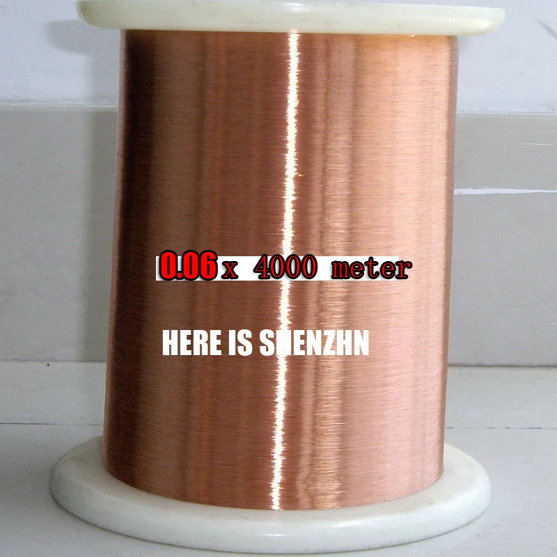 Alambre esmaltado de poliuretano, alambre de cobre, 0,06mm, 4000 m/pc, QA-1-155, nuevo - imagen 4