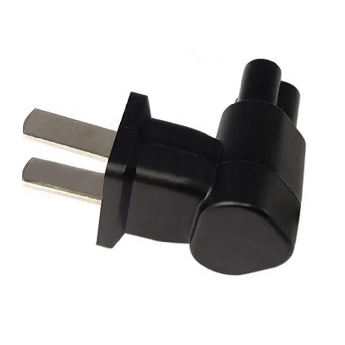 Adaptador de viaje EE. UU. 1-15P macho a IEC C5 3 pines hembra enchufe eléctrico en ángulo recto para portátil - imagen 2