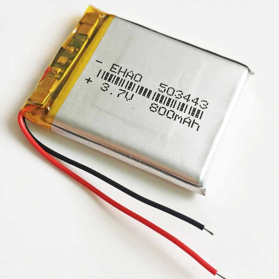 Batería recargable de polímero de litio Lipo, 3,7 V, 800mAh, 503443 para Mp3, GPS, PSP, masajeador, luz Led, cuentacuentos, grabadora, reloj - imagen 5