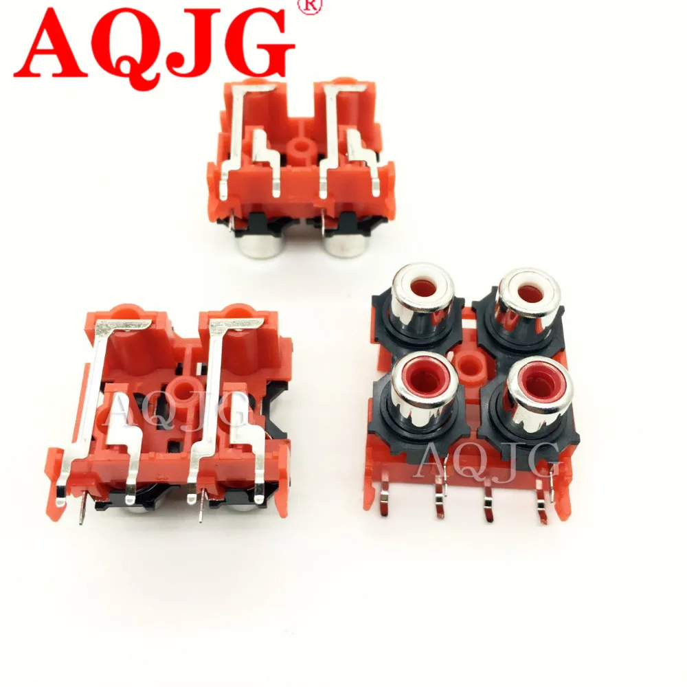 Enchufe de núcleo RCA de 4 orificios, Conector de TV STB, conector AV, entrada de Audio y vídeo, AV4-8.4-13, 1 pieza - imagen 3