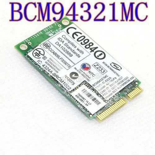 Broadcom-Tarjeta PCI-e de banda Dual inalámbrica, BCM94321MC, BCM4321, Draft 802.11n, WLAN, 270Mbps