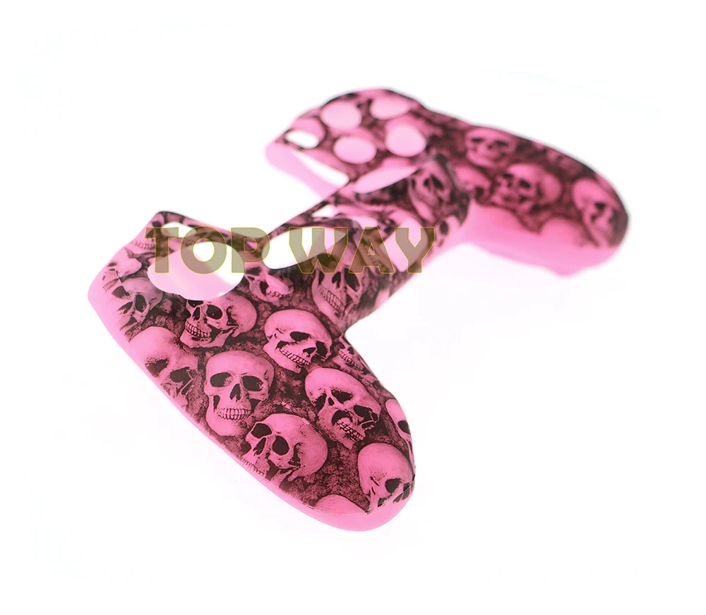 1 Uds. Funda protectora antideslizante de silicona con calavera, funda de piel suave con calavera para PS4 PS4 Slim PS4 Pro - imagen 5