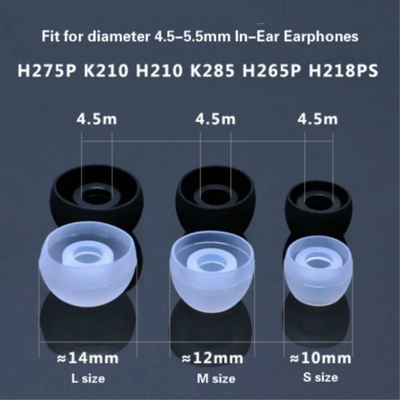 Almohadillas de silicona para auriculares, accesorios de repuesto para la mayoría de auriculares internos, 12 pares - imagen 2