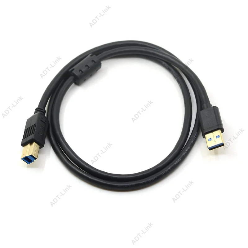 Cable de impresora USB 3.0 chapado en oro tipo B macho a macho para impresora de etiquetas Canon Epson HP ZJiang-Cable DAC de alta velocidad - imagen 2