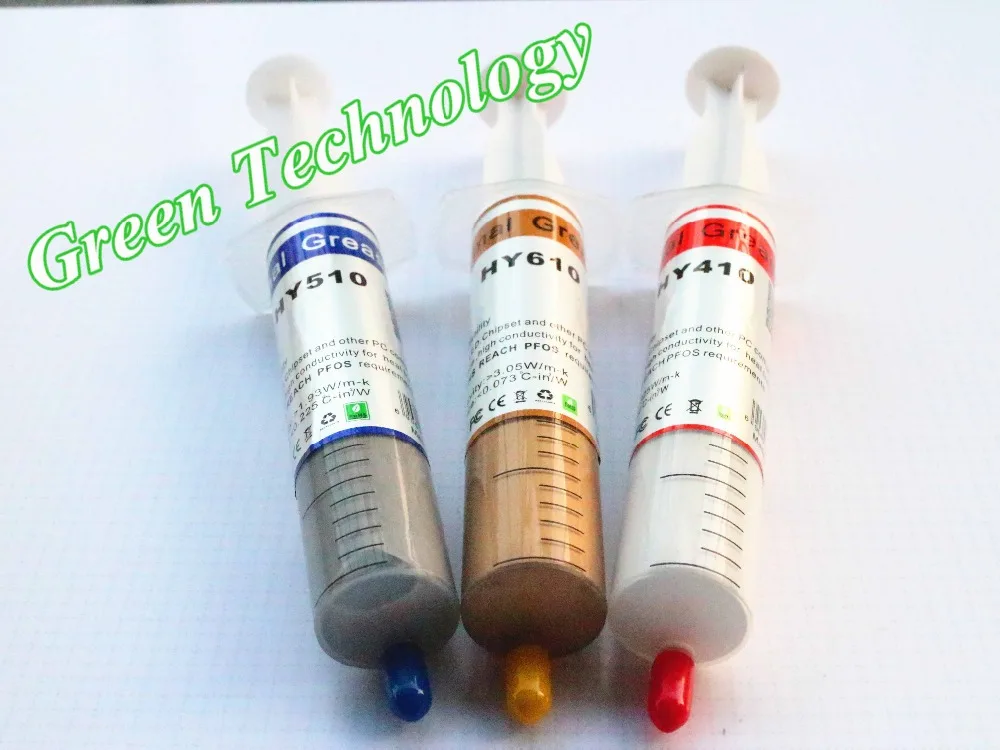 Pasta compuesta de disipador térmico de grasa térmica de 30g para CPU GPU VGA HY410 blanco y HY510 gris y HY610 oro uno de cada uno - imagen 2