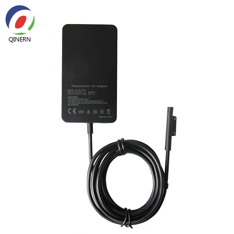 QINERN-cargador para ordenador portátil, adaptador de CA de 12V, 2.58A, 36W, para Microsoft Surface Pro4 Pro3 - imagen 5