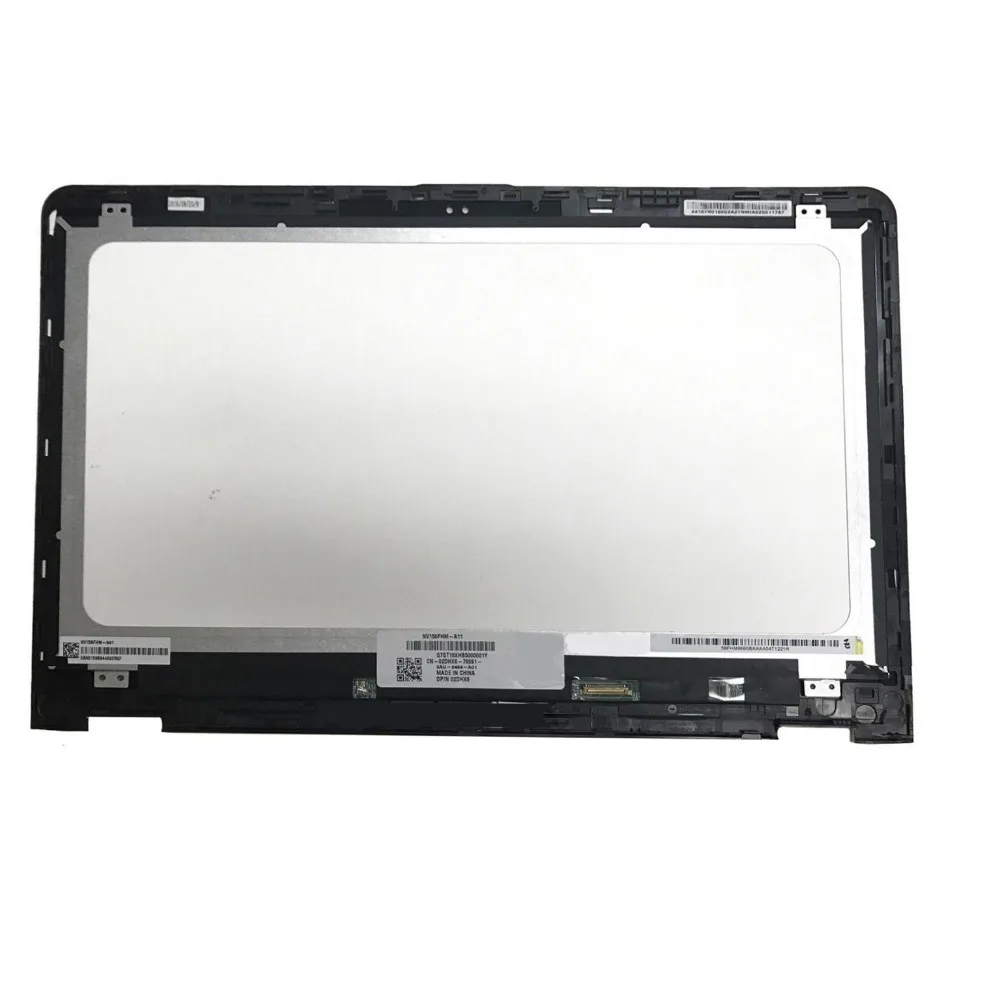 Una pantalla de computadora blanca con una pegatina en la parte posterior