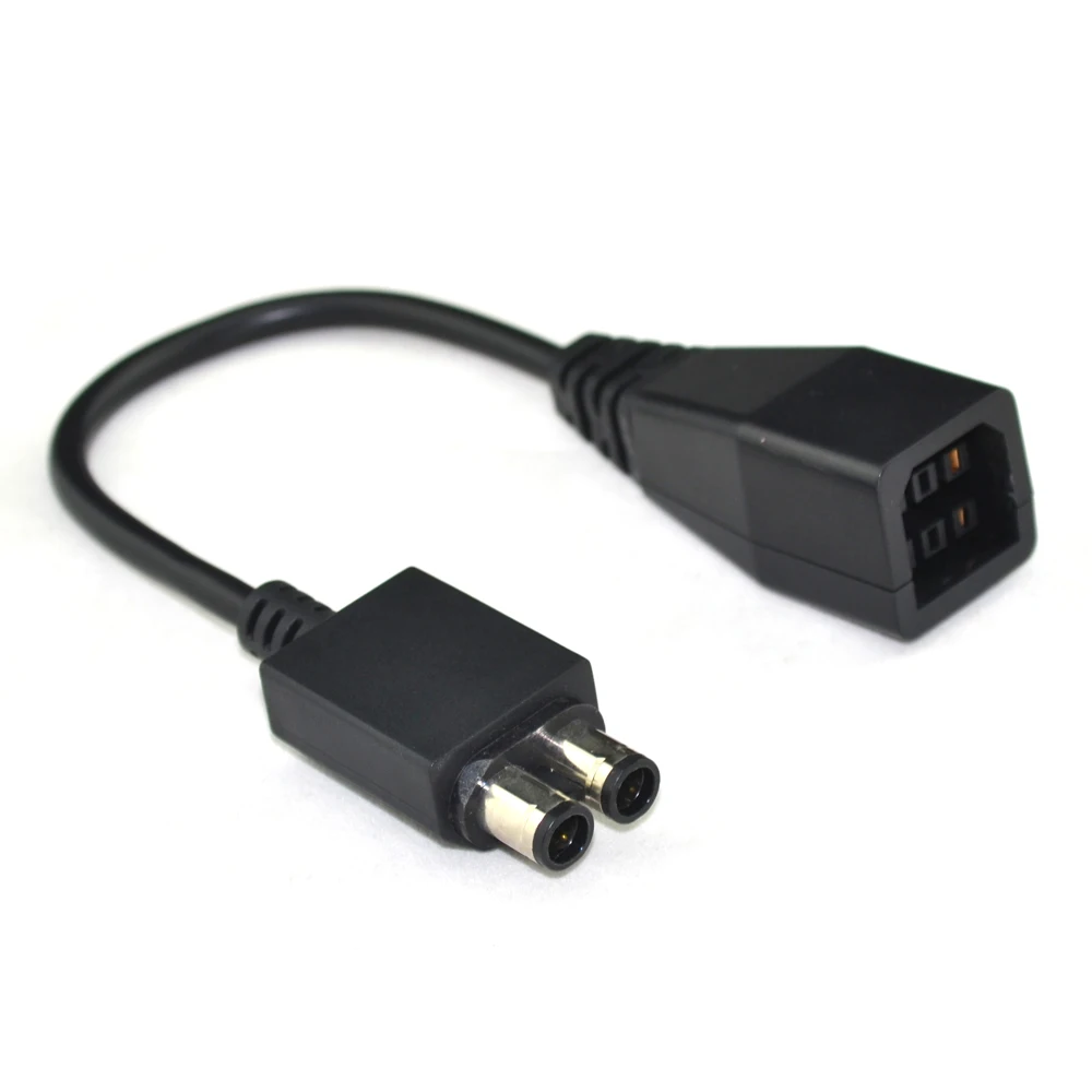 Adaptador de fuente de alimentación de CA de 2 puertos, conectores de transferencia, Cable adaptador Convertidor para XBOX360 a Xbox 360 Slim, alta calidad, nuevo - imagen 2