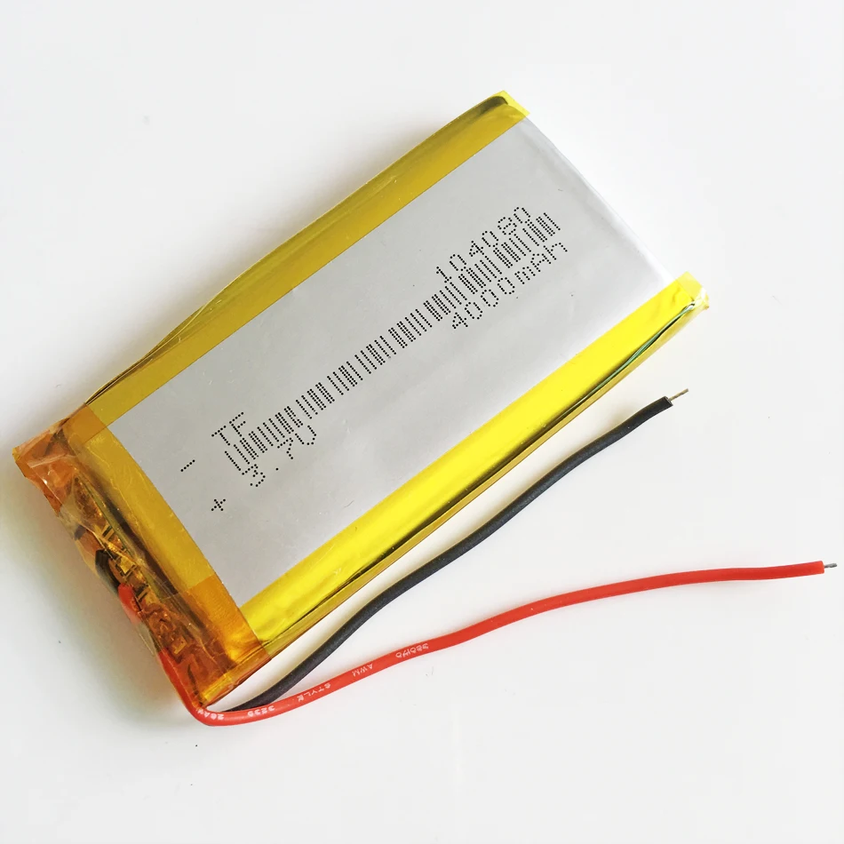 Batería recargable LiPo de polímero de litio de 3,7 V 4000 mAh 104080   Para GPS PSP PAD DVD E-Books Banco de energía Tablet PC portátil - imagen 4