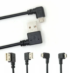 Cable USB-A a Micro USB con conector acodado para tablet