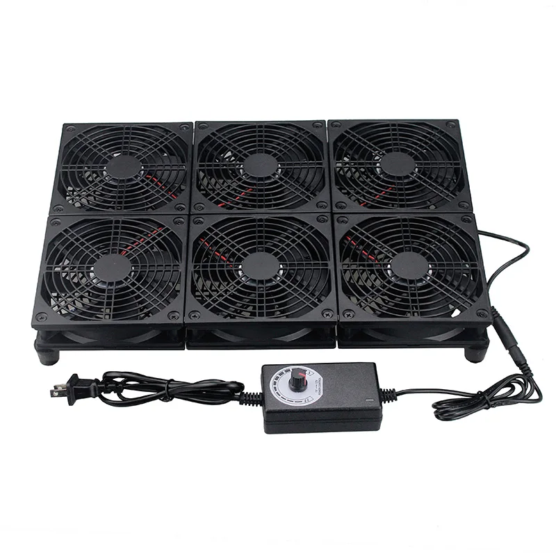 80mm 80 120mm GT/RT-AC5300 DIY caja de TV Router Fan 110 V 120 V 220 V 240 V ajustable ventilador enfriador de velocidad 240mm 240mm x 240mm - imagen 4