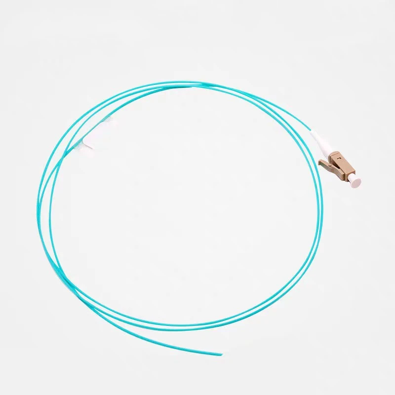 Cable de fibra óptica 0,9mm ajustado OM3-300 multicolor aqua color para coletas de fibra ftth cable de fibra óptica 2,5 km/rollo ELINK 2500mtr - imagen 4