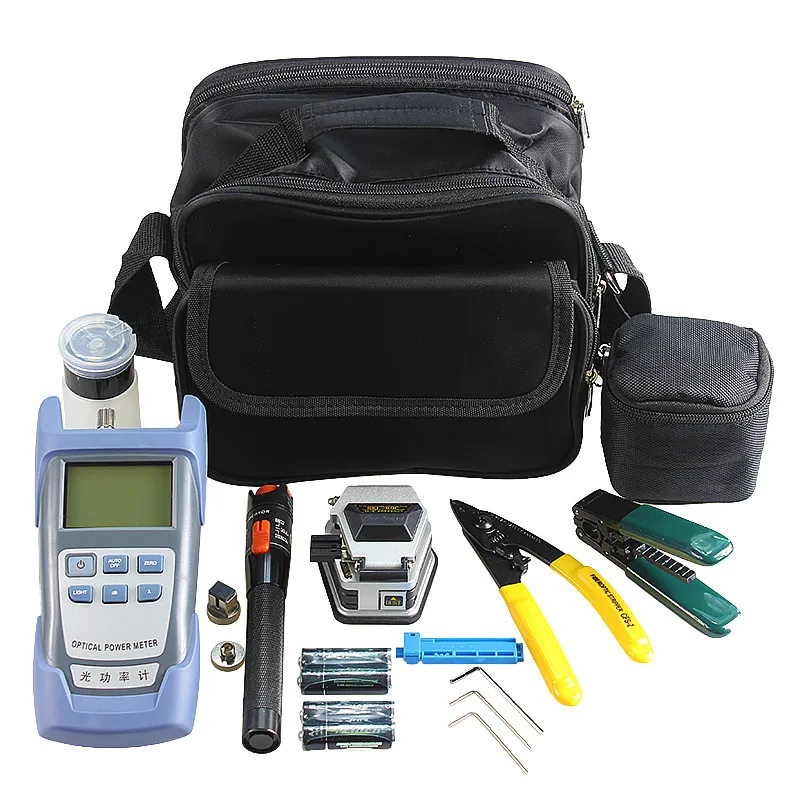 Kits de herramientas FTTH SKL-6C cuchilla de fibra 10mw VFL CFS-2 pelador de fibra pelado de cables FTTHELINK 12 unids/set - imagen 3