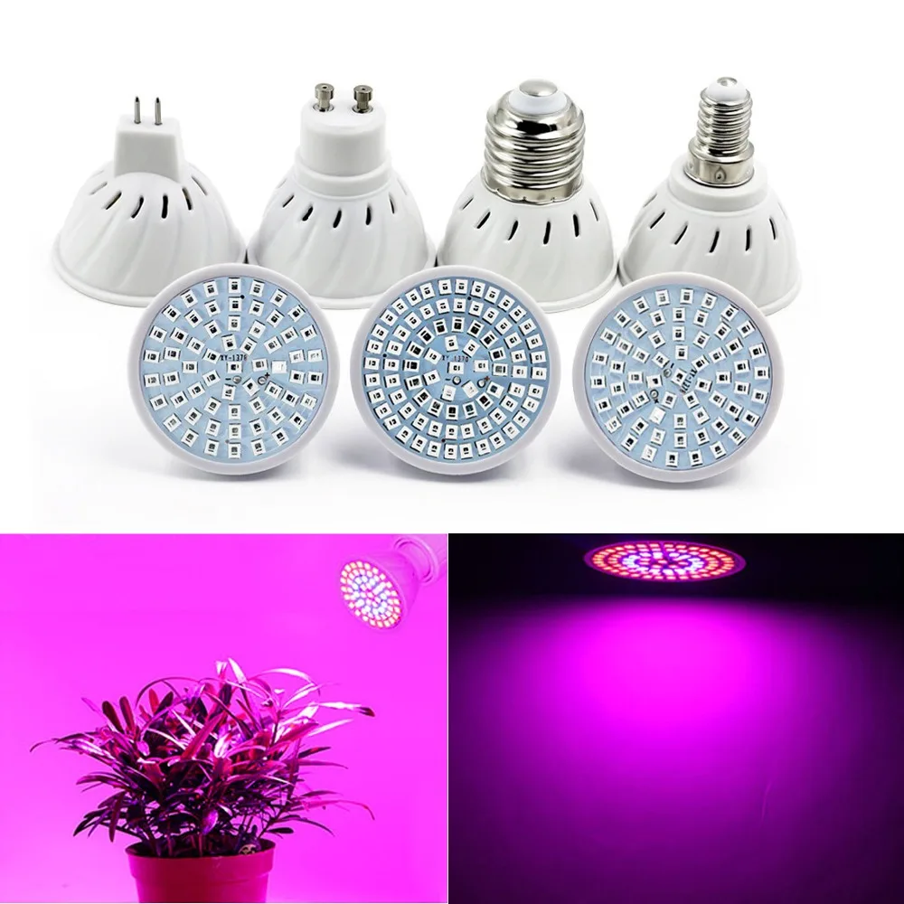 5 uds E14 MR16 GU10 luz de crecimiento de plantas lámpara Led de seguridad bombilla LED duradera para Bombillas de 110V 220V foco de lámpara LED