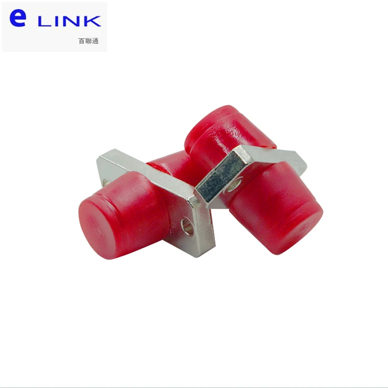 Adaptador de fibra FC Simplex tipo Rectangular tapa antipolvo verde rojo acoplador de fibra óptica conector de funda de cerámica ELINK 200 Uds - imagen 2