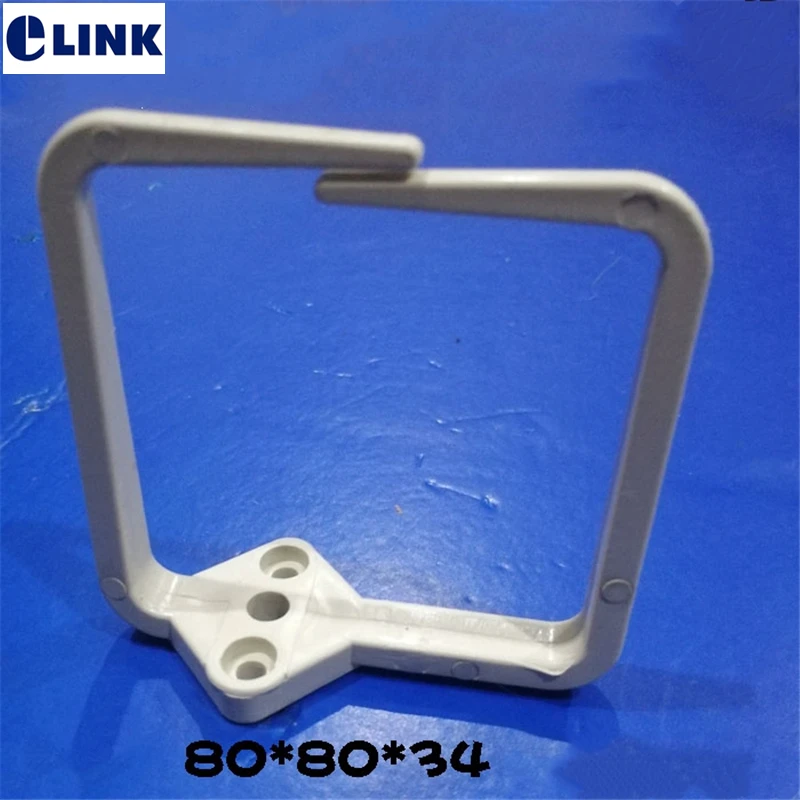 Gestión de cables de plástico ABS, anillo tipo grande para caja de distribución, 80x80x34mm, gestión de cables de color blanco, ventas de fábrica, ELINK, 50 Uds.