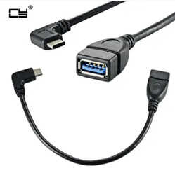 Cable USB-C a USB 3.0 Macho - Ángulo Recto 90°