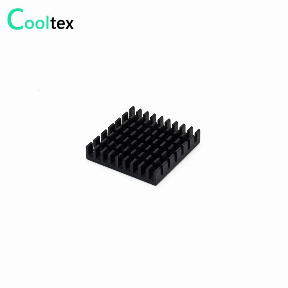 Disipador de calor de aluminio extruido para refrigeración, disipador de calor negro para Chip VGA RAM LED IC, 28x28x6mm, 20 piezas - imagen 4