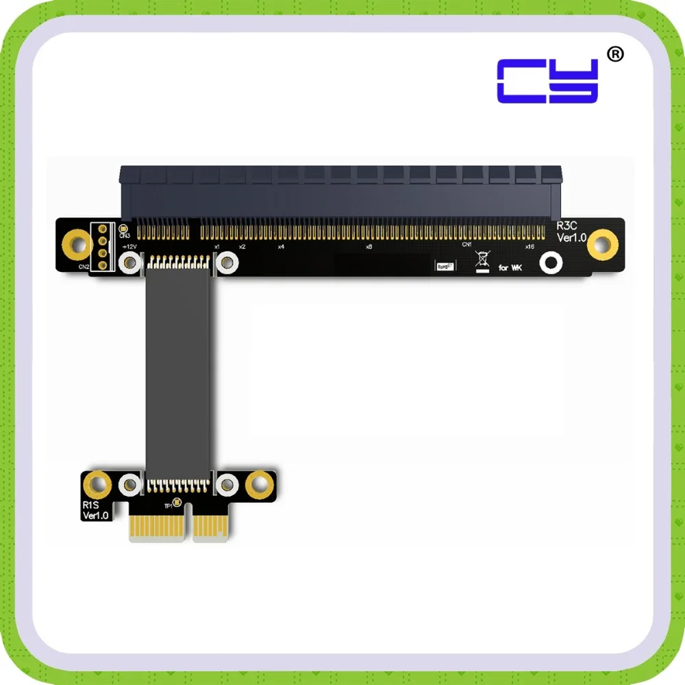 Cable Riser PCIe 1x a 16x Flexible Tarjeta Gráfica GPU para PCs