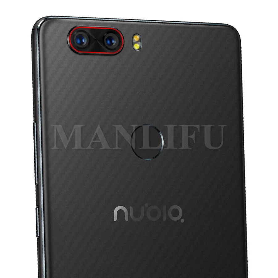 Película protectora trasera de fibra de carbono, Protector de pantalla transparente mate para ZTE nubia Z17 Z11 Z18 minis Z17 M2 Lite Axon 7, 5 uds. - imagen 3