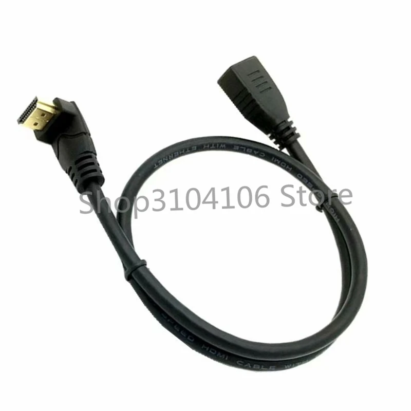 Cable de extensión de ángulo compatible con HDTV en ángulo 2,0 A macho a hembra 4K * 2k 60Hz HD HDTV2.0v HDMI2.0 15cm 60cm 1,8m 6FT 2FT
