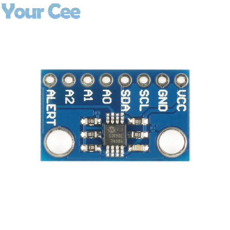 Sensor de temperatura de alta precisión MCP9808, módulo de placa de ruptura I2C IIC, voltaje lógico de 2,7 V-5V para Arduino 9808 - imagen 4