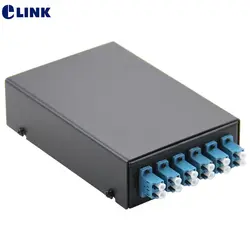 ELINK Caja de terminación fibra óptica FTTH con conectores LC
