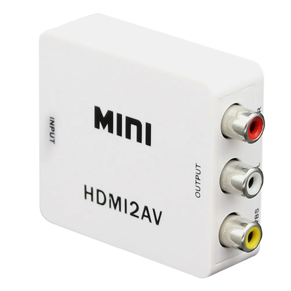 Mini convertidor de vídeo HD de fábrica, caja HDMI a AV/CVBS L/R, adaptador de vídeo 1080P HDMI2AV, compatible con salida NTSC y PAL - imagen 5
