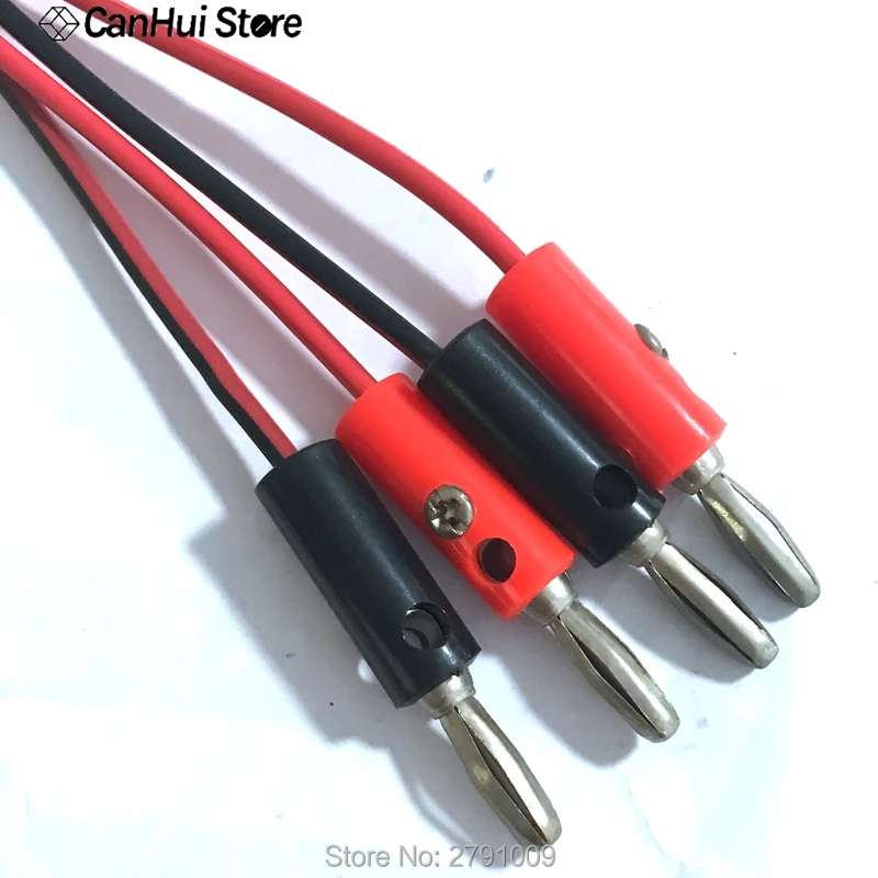 Cables de prueba de enchufe Banana de doble cabeza de 1m y 4mm, Cable de prueba de enchufe banana apilable de 100cm, cables de prueba de alto voltaje, línea de prueba de potencia - imagen 3