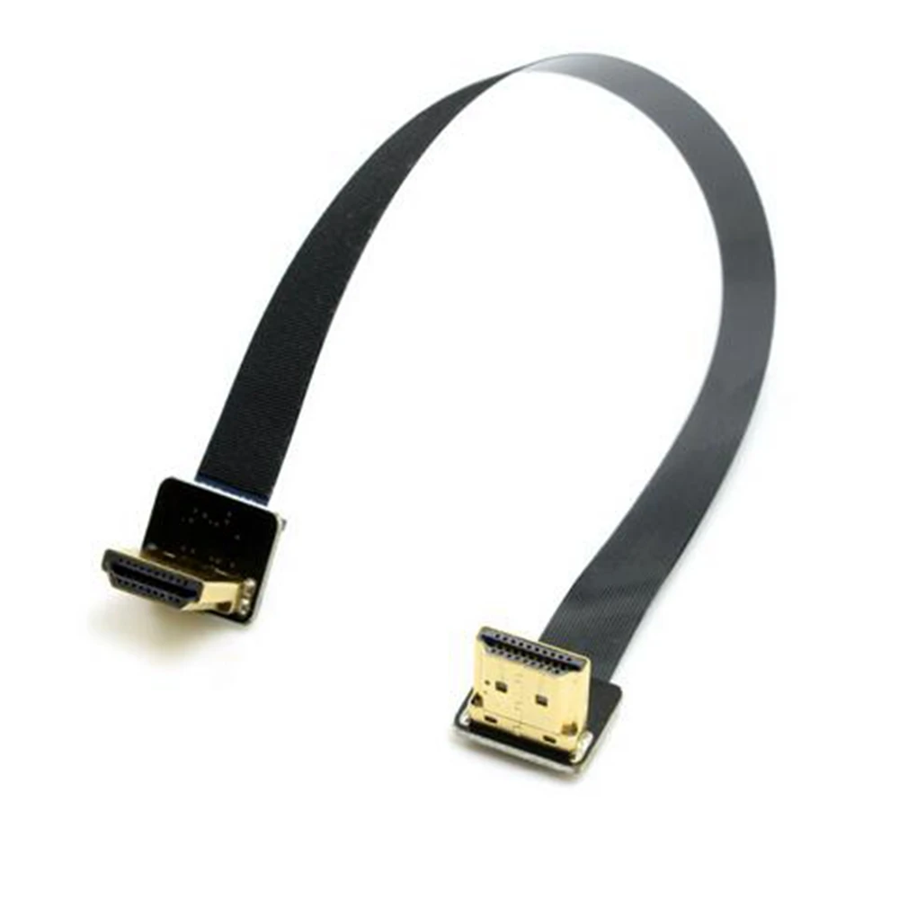 Cable plano HDTV FPC macho a macho compatible con HD de 90 grados en ángulo de 0,2 M para fotografía aérea multicóptero 10CM 50CM - imagen 2