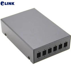 ELINK Caja de terminales FTTH SC LC SPCC fibra óptica dúplex