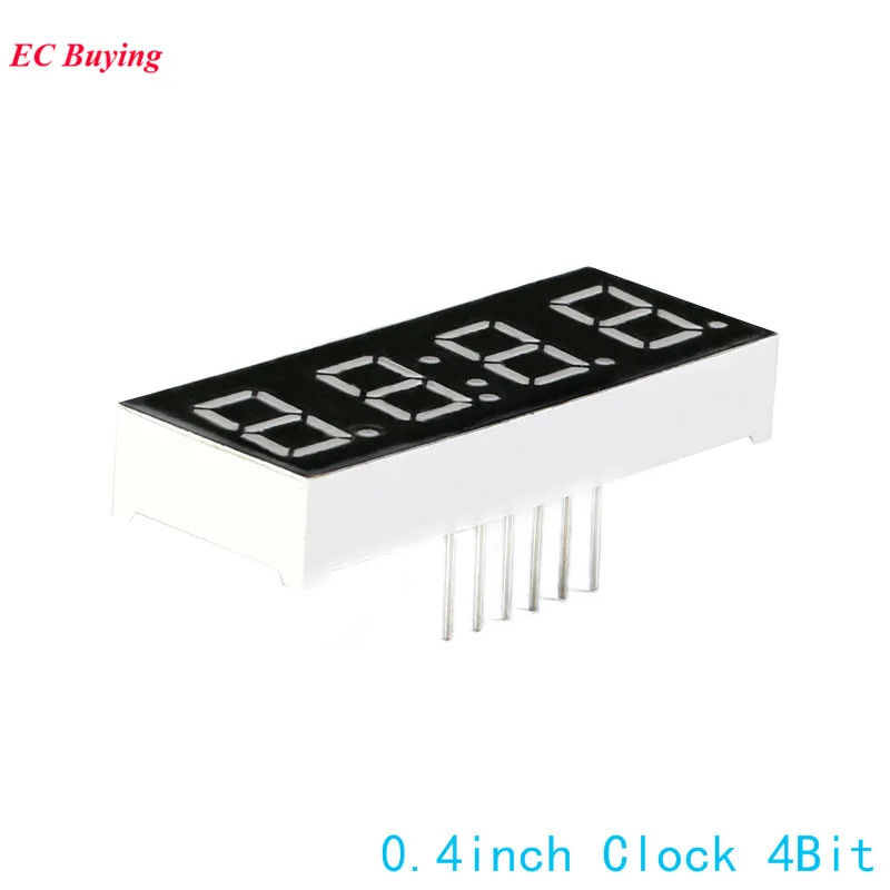 5 uds 0,4 pulgadas pantalla de 7 segmentos 4 bits LED rojo tubo Digital segmento de ánodo común reloj Led electrónico DIY - imagen 2