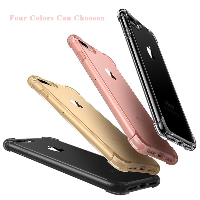 Funda transparente de TPU suave con protección contra caídas de Airbag para iPhone X XS MAX XR 8 7 6 6S Plus SE 2020 2022, funda trasera transparente para teléfono - imagen 3