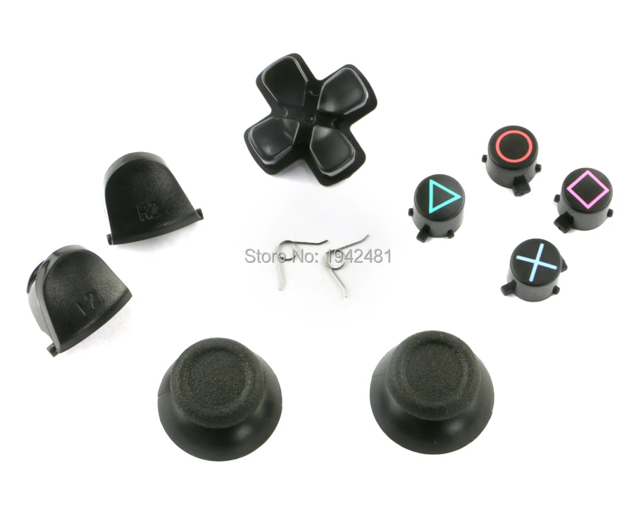 Juego completo de piezas de repuesto para controlador de PS4, botones JDM JDS 001 011, 30 juegos, negro, JDS001 - imagen 5