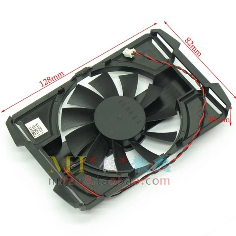 R128015SM,VGA Fan,For ASUS EN9600GSO/TC512/DI/256M/A EN GT220 GT240 GT430 EAH 5570 6570 6670,Video Card Cooling - imagen 3