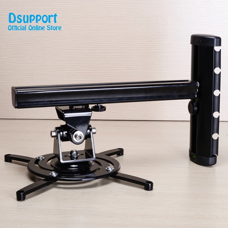 Soporte Pared Proyector PR03B – Rotación 360° Aluminum Retráctil - imagen 2