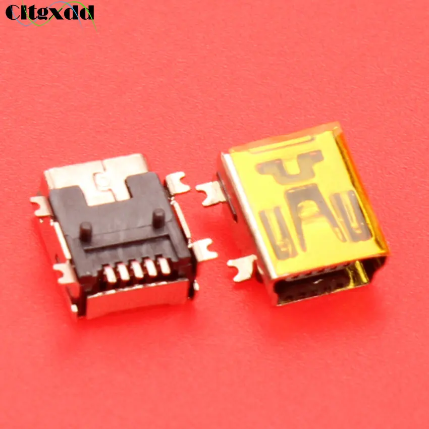 Cltgxdd-Mini conector de carga USB de 5 pines, conector de puerto V3 para MP3, MP4, GPS, etc, 5Pin, SMT, tipo largo, 7,7x9,2x5,5mm