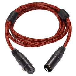 Cable Extensión XLR Premium Macho a Hembra 3 Pines Equilibrado Audio
