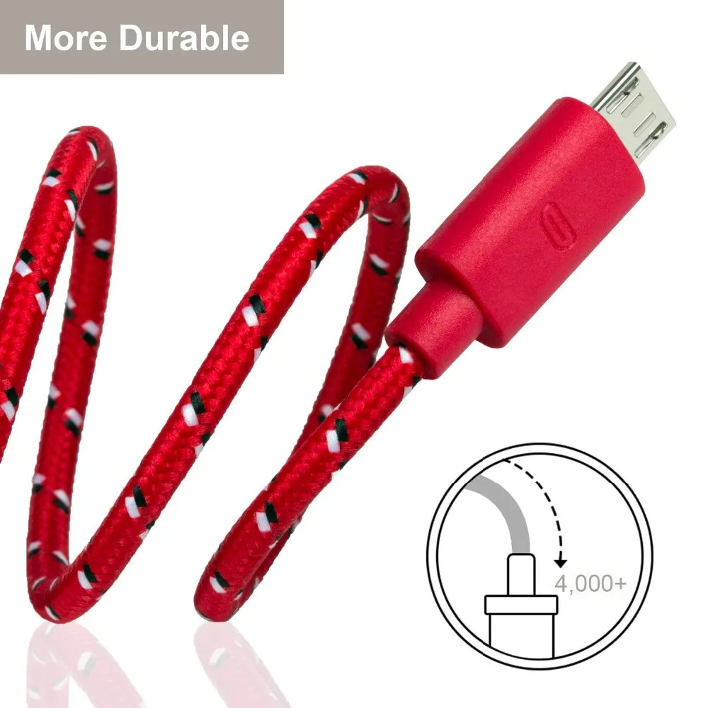 Cable Micro USB OLAF de 1M/2M/3M, Cable adaptador de cargador USB para teléfono móvil de carga rápida, Cable de sincronización de datos para Samsung, Huawei y Xiaomi - imagen 3